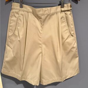 Talbots Cream Bermuda Shorts Classic Casual Style